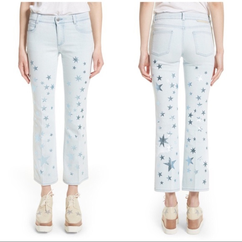 STELLA MCCARTNEY NWT Metallic Star Jeans!!